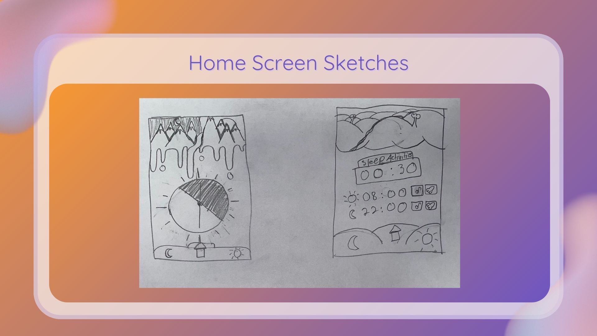 Home Screen Sketch