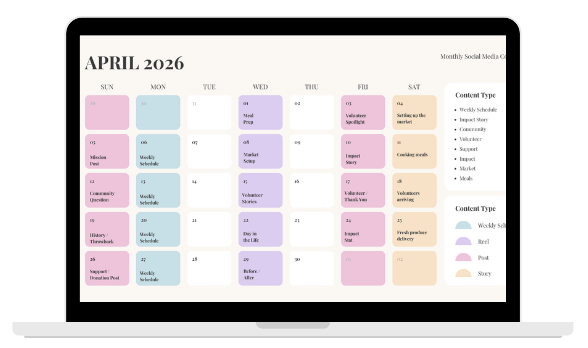 Andrews House Calendar Mockup