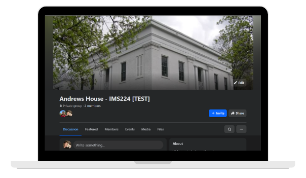 Andrews House Facebook Group